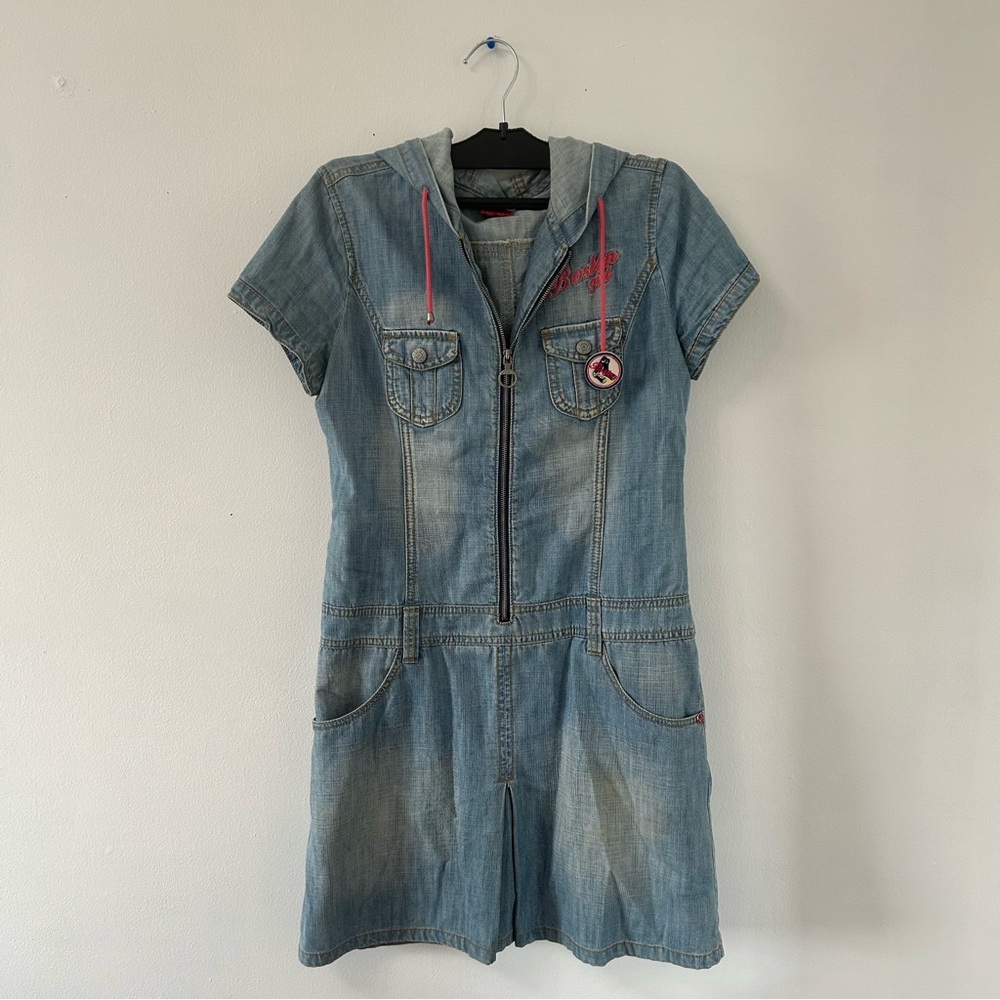 MLB Denim Short Sleeve Dress